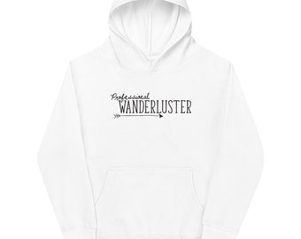 Professional Wanderluster Kids fleece hoodie