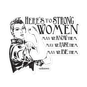 Rosie The Riveter bubble-free stickers