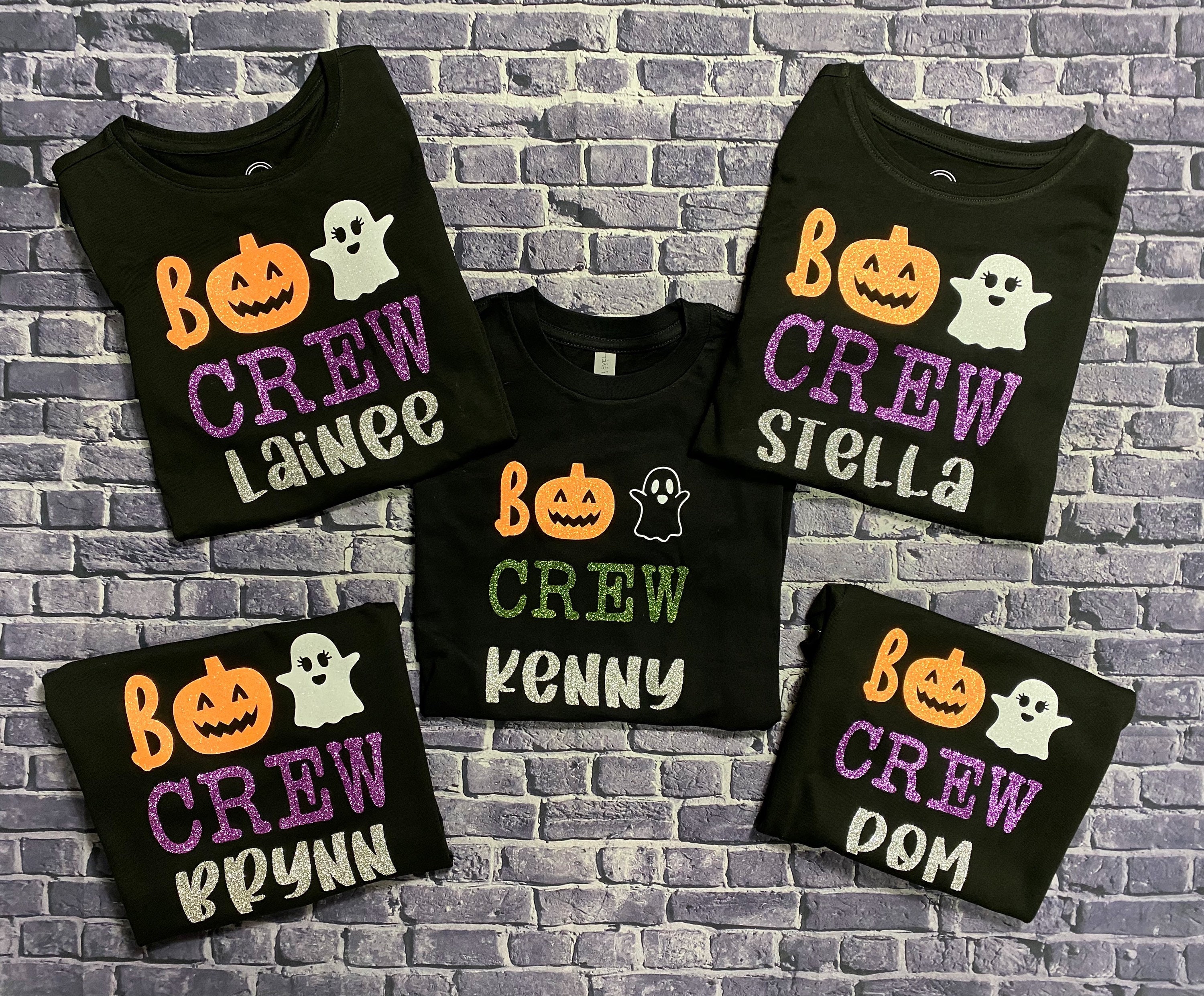 Boo Crew Shirt Personalized Halloween Shirt Halloween Family Etsy - ramen noodle shirt roblox