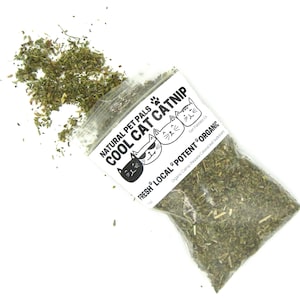 Organic Catnip for Cats – Potent Catnip 1oz – Premium Coarse Cut Cat Treat – Handcrafted Natural Catnip – Natural Pet Pals