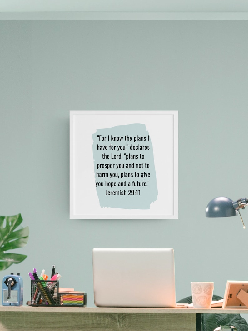 Jeremiah 2911 Printable Bible Wall Art Instant Digital Etsy