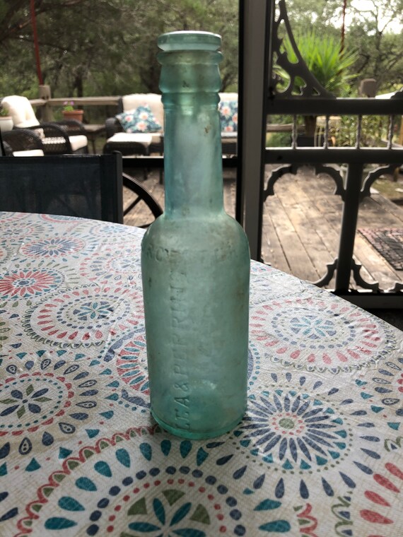 Antique Lea and Perrins Worchestershire Sauce Bottle with Lid Etsy