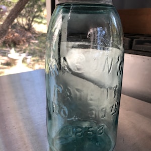 Vintage Mason's Jar Half Gallon/Canning Jars/Ball Jars