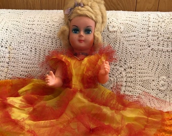 Vintage Celluloid Carnival Lady Doll/Antique Doll/Collectible Dolls