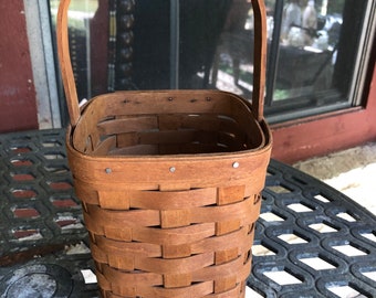 Kleiner Quadratischer Longaberger Korb-1988