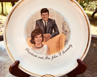 JFKß Präsidenten Teller und Jigger/Schnapsglas