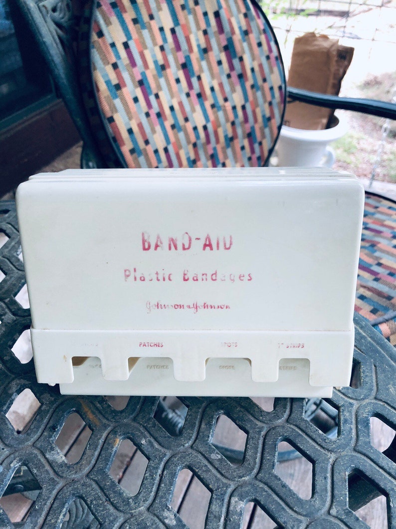 Vintage Johnson and Johnson Bandaid Dispenser Etsy
