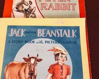 1944 KinderGeschichtenbücher mit Bildern zu Farbe/Vintage/Antik/Selten