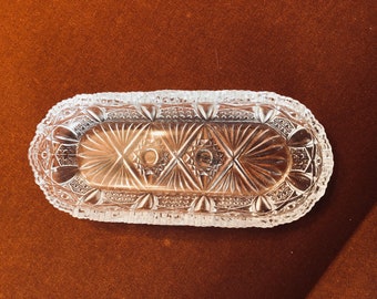 L. E. Smith Glass Co.  Pickle Dish
