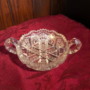 Antique ABP Cut Glass Candy Dish