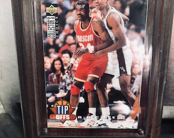 Hakeem Olajuwon Upper Deck Card/Plaque/Basketbal Kaarten