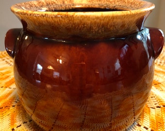 Hull Bean Pot glasiert und ofenfest