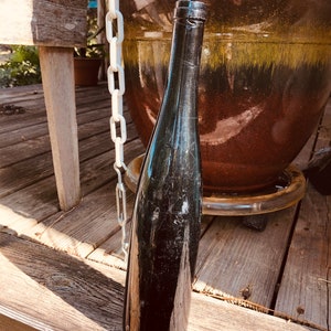 Antique Teal Blue Wine Bottle/Collectible Bottle