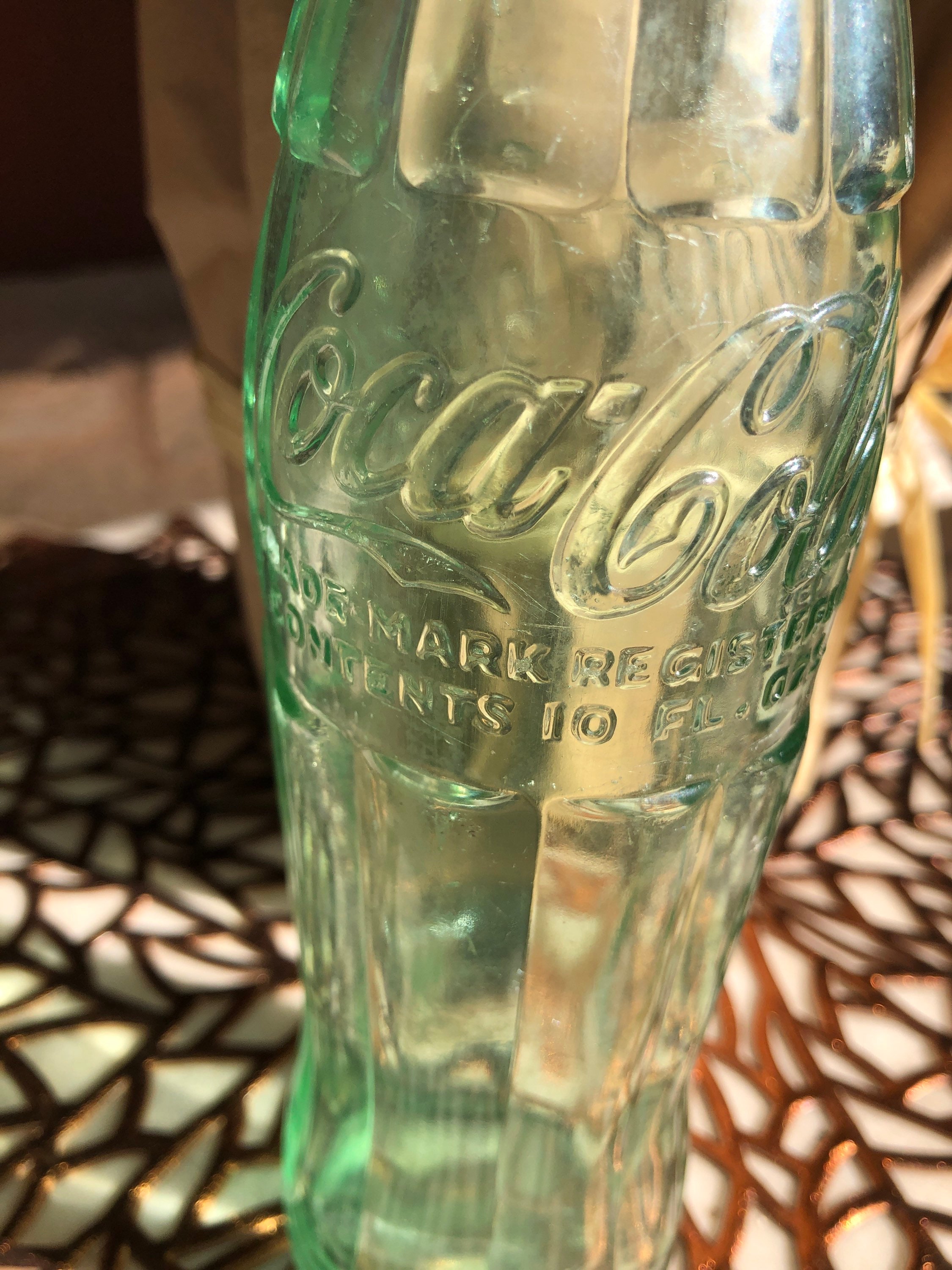 Vintage Coca-cola Bottle/embossed Lettering - Etsy