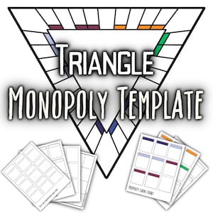 Triangle Monopoly Blank Template