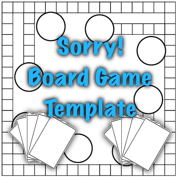 Blank Sorry! Board Game Template