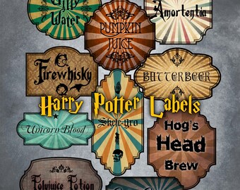 Butterbeer Labels Etsy