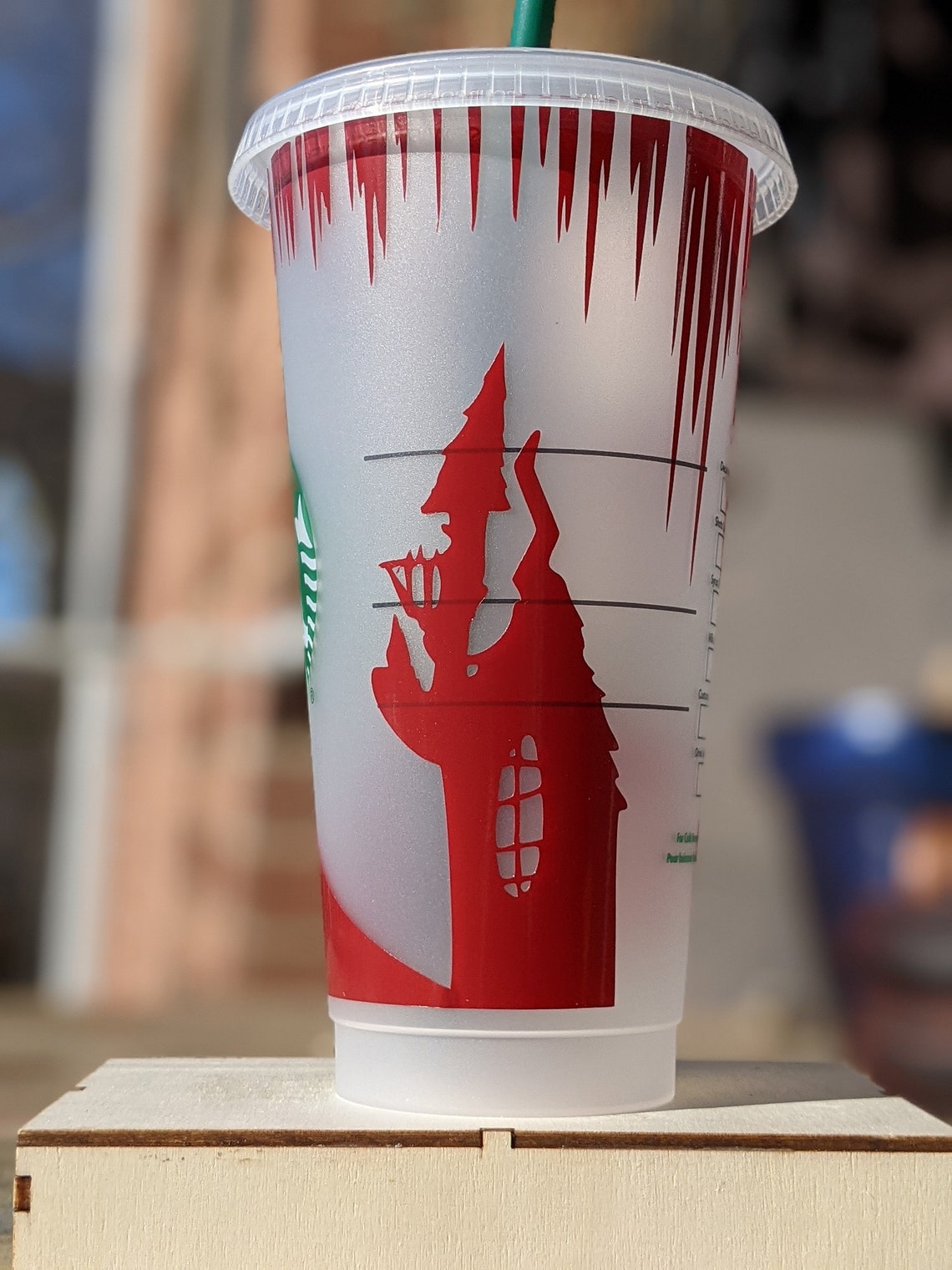 Nightmare Before Christmas Starbucks cold cup wrap SVG