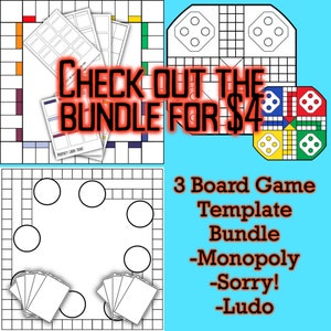 Customizable Monopoly Game Template - DIY Printable Board Game for Family Fun