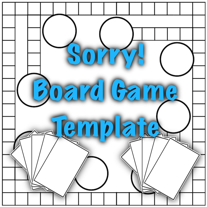 blank monopoly sorry and ludo board game templates etsy