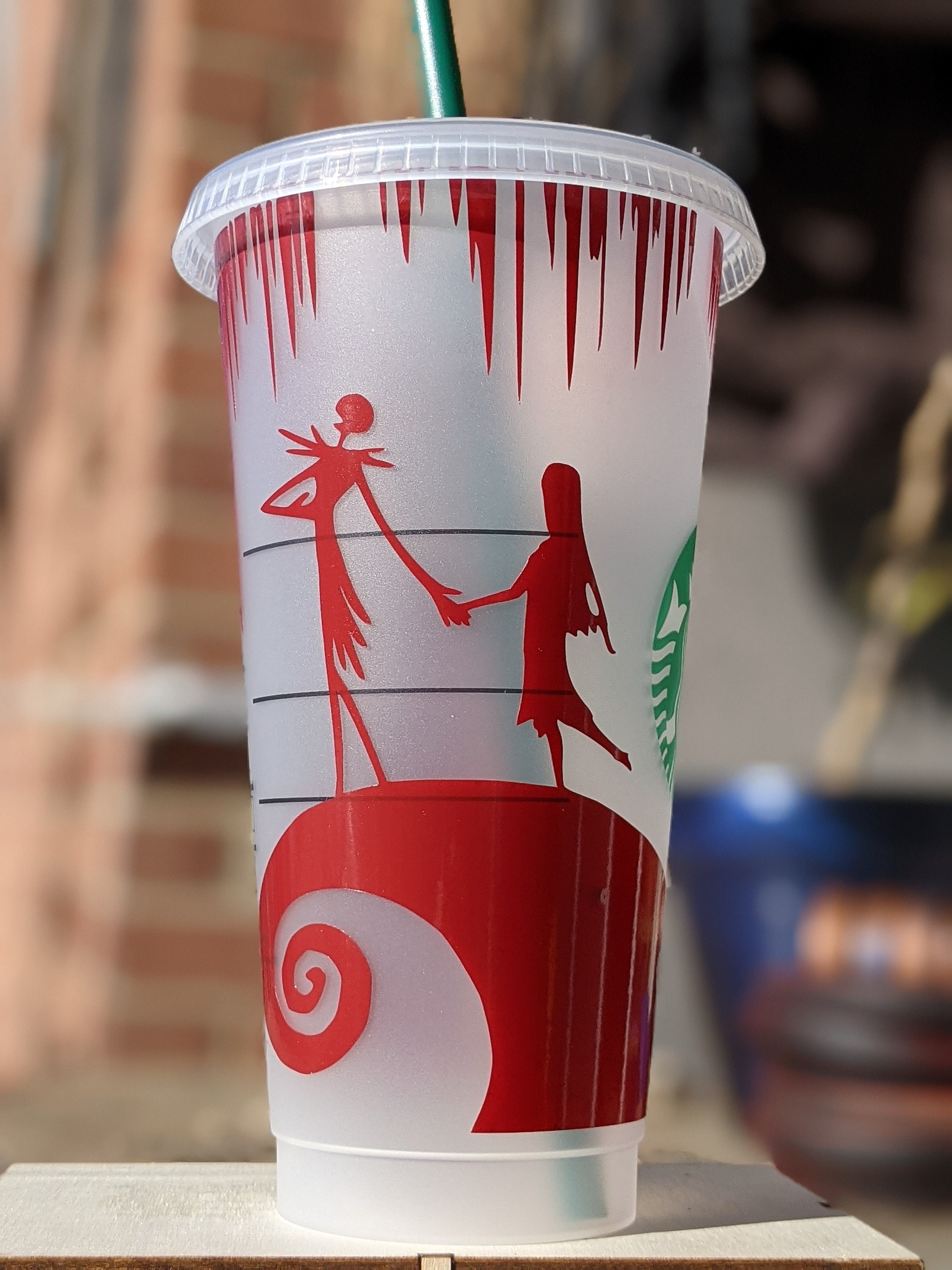 Nightmare Before Christmas Starbucks cold cup wrap SVG & PNG  Etsy