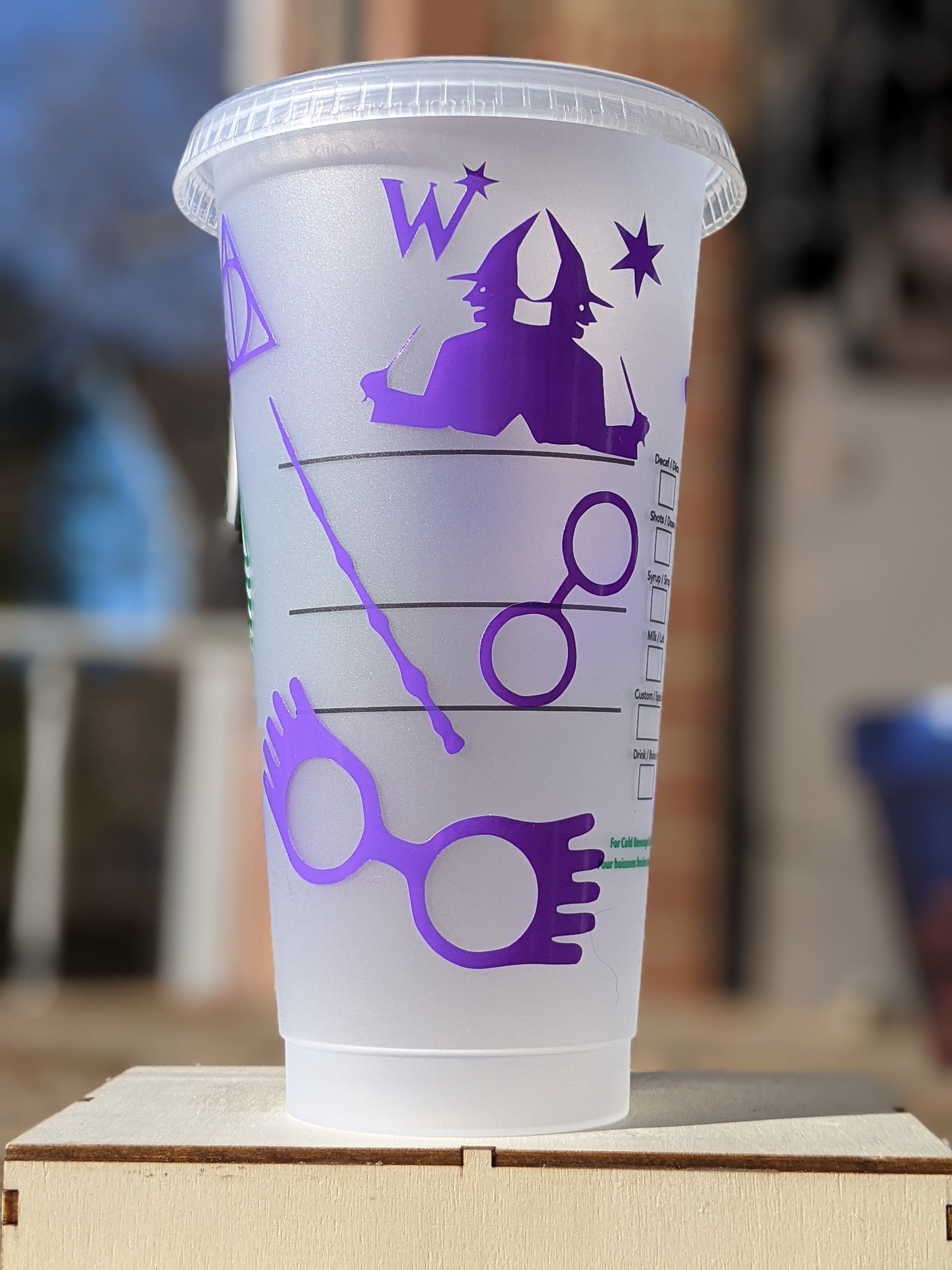 Harry Potter Starbucks cold cup wrap SVG & PNG for Cricut | Etsy