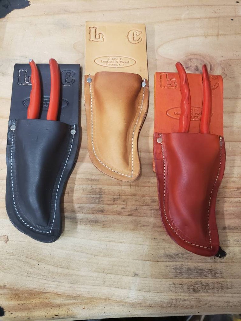 Leather Hand Pruner Holder for Your Belt And/or With a Etsy
