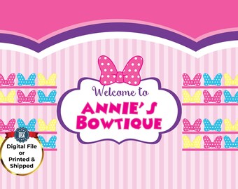 Minnie mouse backdrop | Etsy