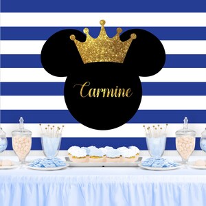 MOUSE Character Inspired Personalized Birthday Party Backdrop - Birthday Party Background - Party Decoration - Party Banner - Birthday Party