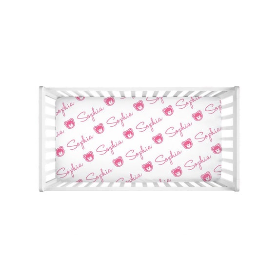 crib sheets with baby name