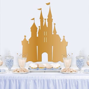 PRINCESS CASTLE Birthday Backdrop - Party Backdrop - Party Banner - Party Decor - Personalized Background