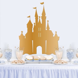 PRINCESS CASTLE Birthday Backdrop - Party Backdrop - Party Banner - Party Decor - Personalized Background