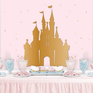 PRINCESS CASTLE Birthday Backdrop - Party Backdrop - Party Banner - Party Decor - Party Background