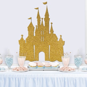 PRINCESS CASTLE Birthday Backdrop - Party Backdrop - Party Banner - Party Decor - Personalized Background