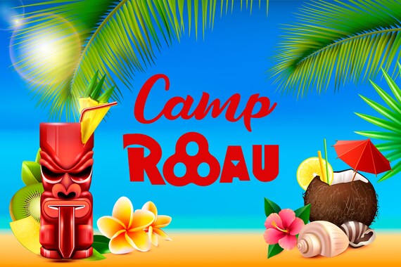 LUAU Party Backdrop Beach Party Background Personalized Tropical Party  Banner Decoration Hawaiian Party Decor Caribbean Party Totem -  Israel