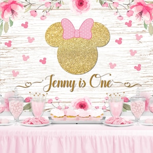MOUSE Character Inspired Personalized Birthday Party Backdrop - Birthday Party Background - Party Decoration - Party Banner - Birthday Party