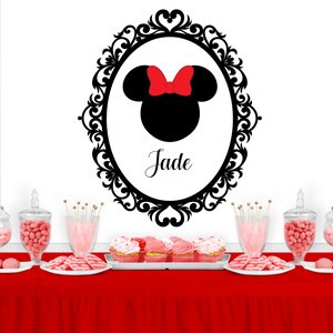 MOUSE Character Inspired Personalized Birthday Party Backdrop - Birthday Party Background - Party Decoration - Party Banner - Birthday Party