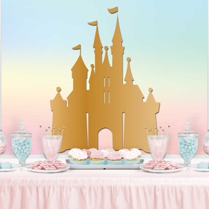 PRINCESS CASTLE Birthday Backdrop - Party Backdrop - Party Banner - Party Decor - Party Background