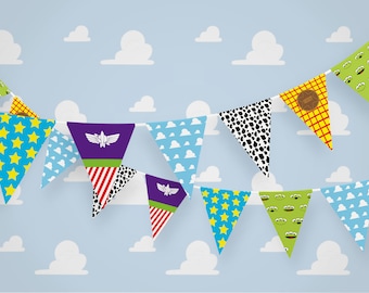 PRINTABLE FILE DOWNLOAD Party Banner - Birthday Party Garland - Diy Party Decorations - Party Flags