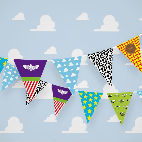 PRINTABLE FILE DOWNLOAD Party Banner - Birthday Party Garland - Diy Party Decorations - Party Flags