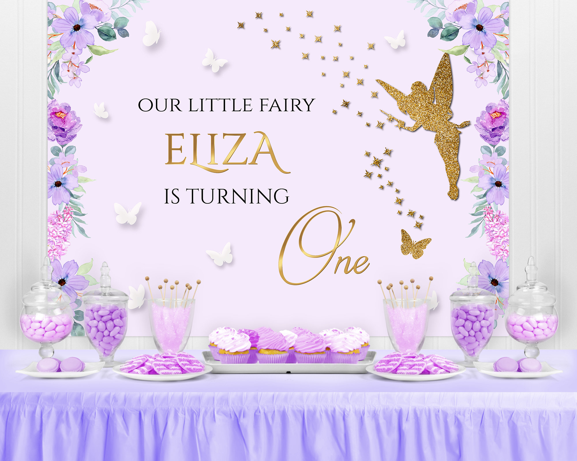 Princess Birthday Backdrop