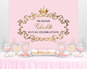 Download Baby Decorations Royal Princess Themed Birthday Party PNG