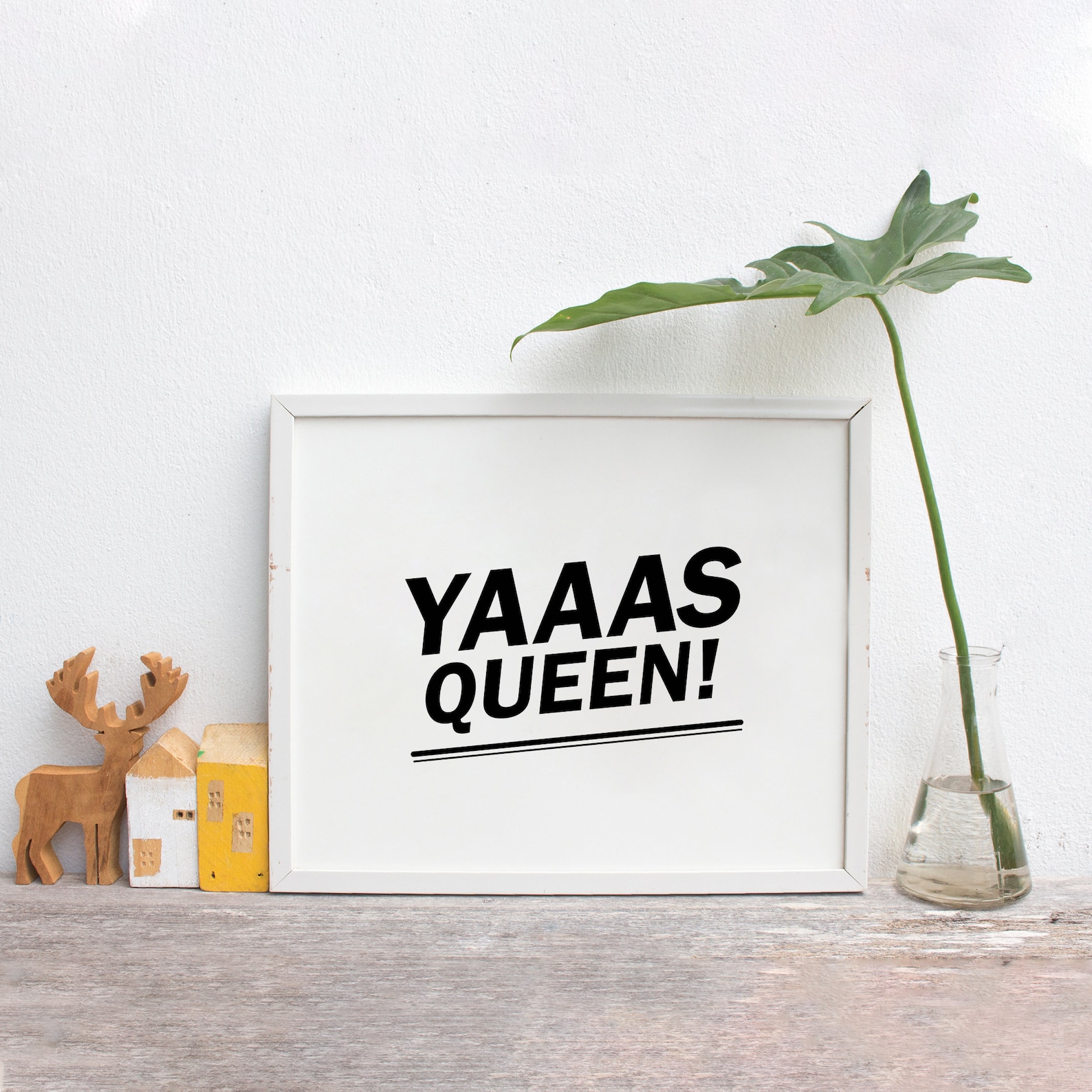 Yaaas Queen Art Printable Positive Message Affirmation Etsy yaaas-queen-art-printable-positive-message-affirmation-etsy