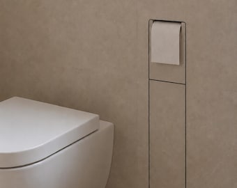 Set scopino WC + porta carta igienica da incasso