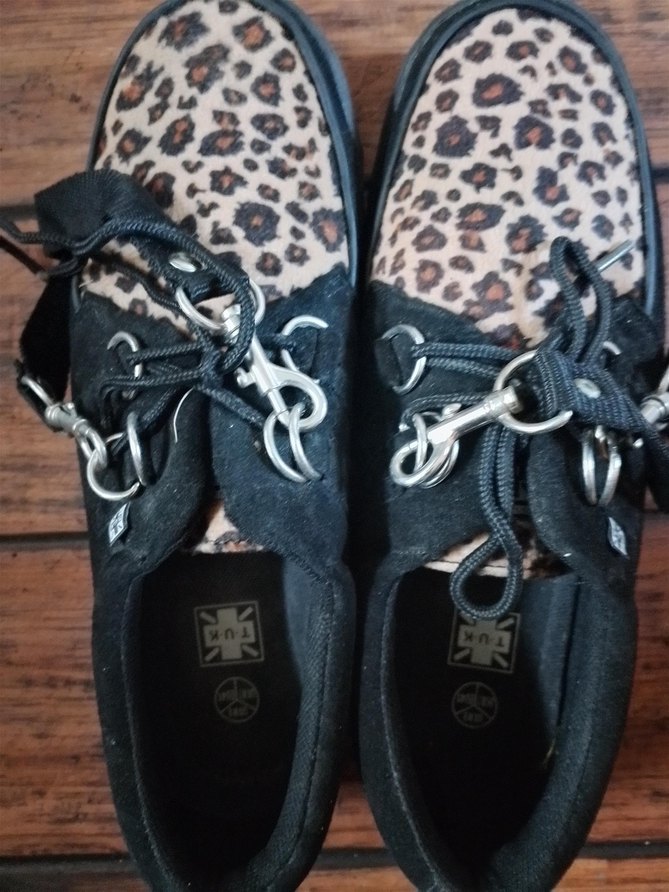 Vintage NaNa Men’s leopard creeper shoes LEATHER AND LEOPARD CREEPER SHOE - THE APOLLO main image 2