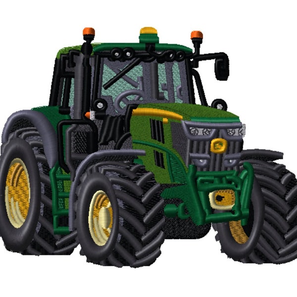 NEUER John Deere Traktor 6 Zoll breit, Traktor, grüner Traktor, Digitalisierungsdatei, digitale Datei, Stickerei-Digitalisierung, minddesign888