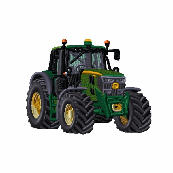 John Deere Traktor 10cm breit, Traktor, Traktor grün, Digitalisierdatei, digitale Datei, Stickdatei, digitalisieren, minddesign888