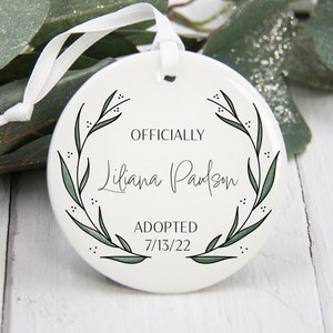Custom Adoption Ornament | Gotcha Day Gift | Adoption Memento | Personalized Family Ornament
