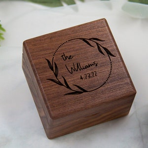 Custom Jewelry Box | Personalized Jewelry Ring Organizer | Gift for Her | Jewelry Box Gift | Wooden Ring Box - 12