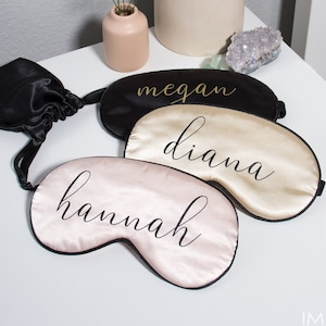 Custom Eye Mask | Personalized Sleep Mask | Custom Satin Eye Mask | Bachelorette Party Gift | Bridesmaid Proposal Gift | Bridesmaid Gift